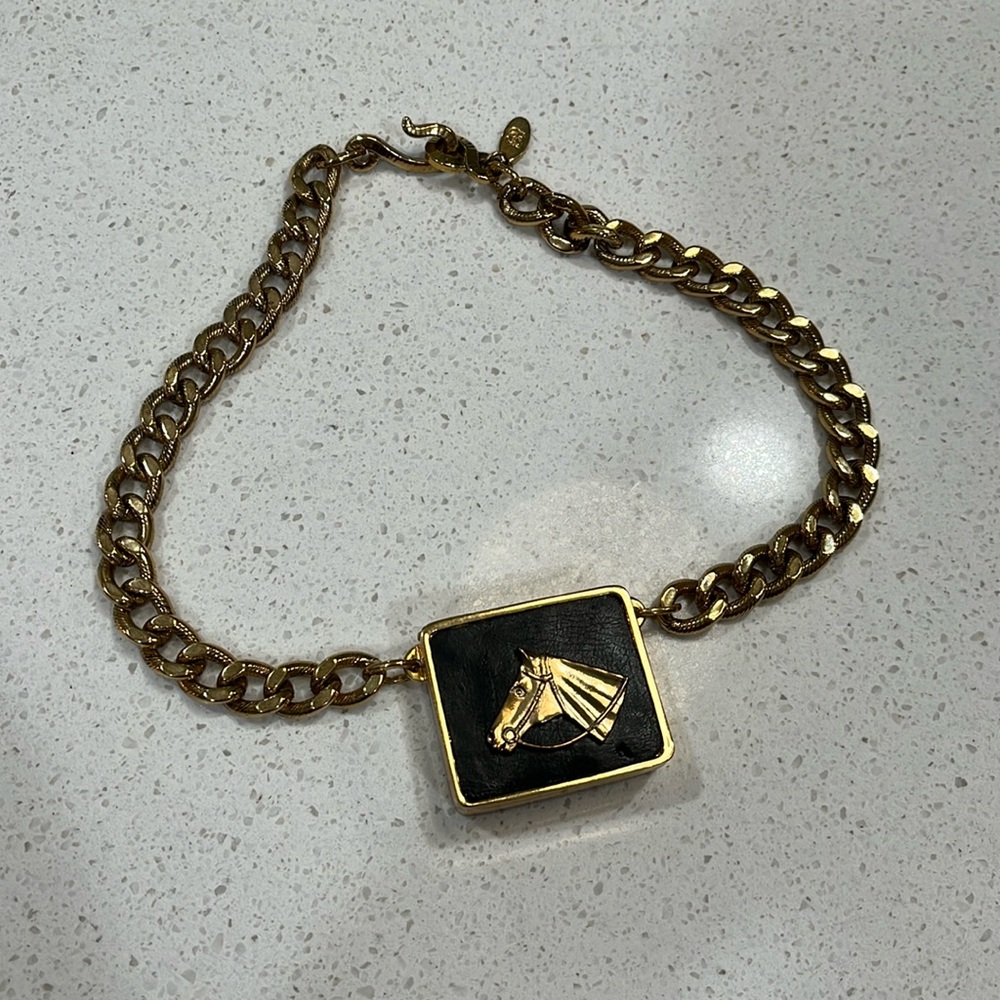 Elva Fields horse head locket